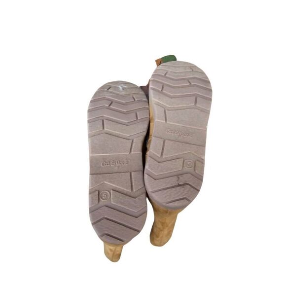 Faux Leather Brown Boot Cat and Jack Girls Size 5 NEW with Tags - Picture 4 of 5